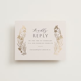 Foil-Pressed RSVP Online Enclosure Cards