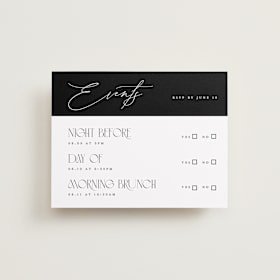 Multi-Event RSVP Cards