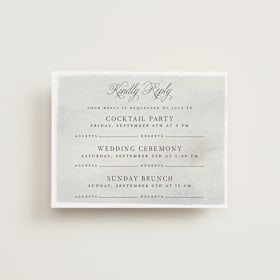 Multi-Event RSVP Cards