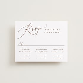 Multi-Event RSVP Cards
