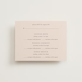 Multi-Event RSVP Cards
