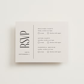 Multi-Event RSVP Cards