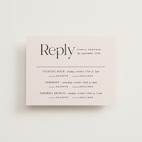 Multi-Event RSVP Cards