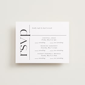 Multi-Event RSVP Cards