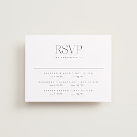 Multi-Event RSVP Cards