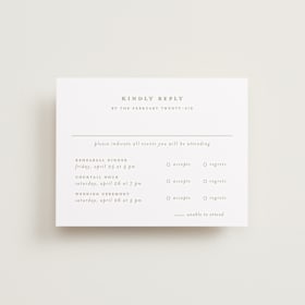 Multi-Event RSVP Cards