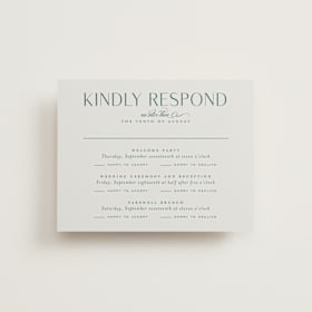 Multi-Event RSVP Cards