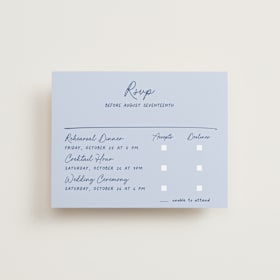 Multi-Event RSVP Cards