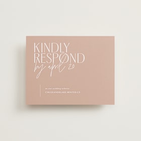 RSVP Online Enclosure Cards