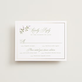 Foil-Pressed RSVP Cards