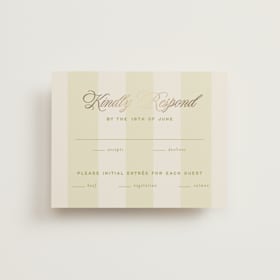 Foil-Pressed RSVP Cards