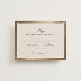 Foil-Pressed RSVP Cards