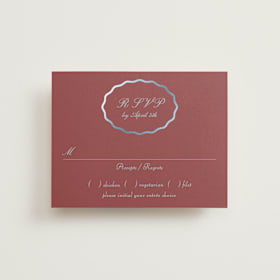 Foil-Pressed RSVP Cards