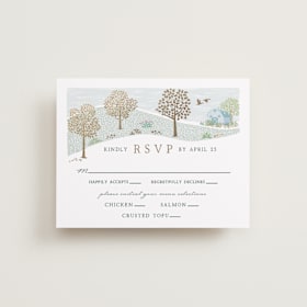 Foil-Pressed RSVP Cards