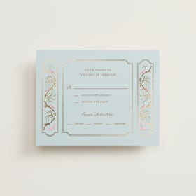 Foil-Pressed RSVP Cards