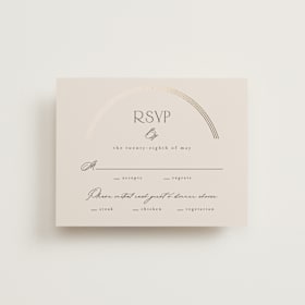 Foil-Pressed RSVP Cards