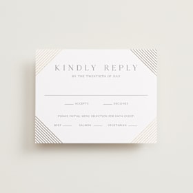 Foil-Pressed RSVP Cards