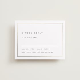 Foil-Pressed RSVP Cards