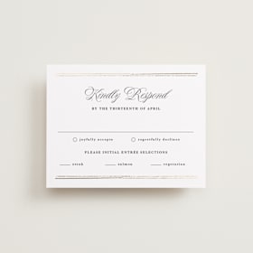 Foil-Pressed RSVP Cards