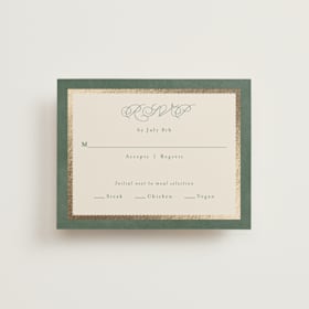 Foil-Pressed RSVP Cards