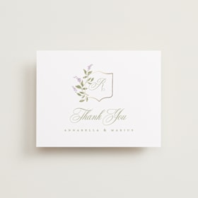 Foil-Pressed Wedding Thank You Cards
