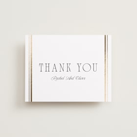 Foil-Pressed Wedding Thank You Cards