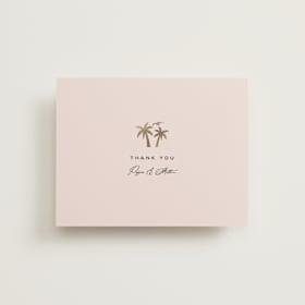 Foil-Pressed Wedding Thank You Cards