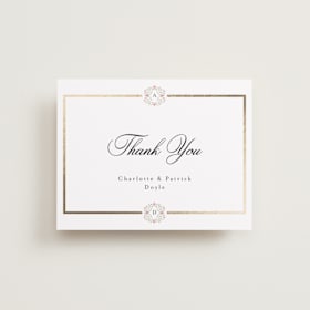 Foil-Pressed Wedding Thank You Cards