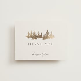 Foil-Pressed Wedding Thank You Cards