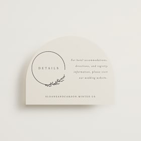 Foil-Pressed Direction Cards