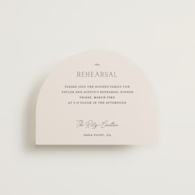 Rehearsal Dinner Cards
