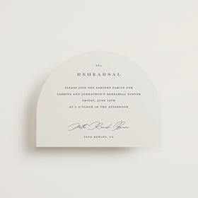 Rehearsal Dinner Cards