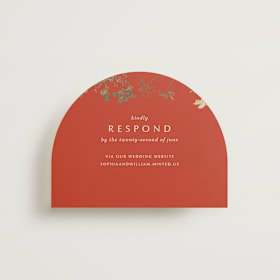 Foil-Pressed RSVP Online Enclosure Cards