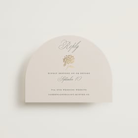 Foil-Pressed RSVP Online Enclosure Cards