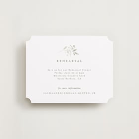 Rehearsal Dinner Cards