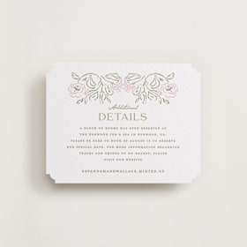 Letterpress Direction Cards
