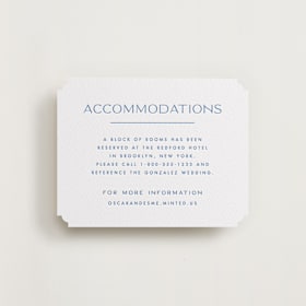 Letterpress Direction Cards