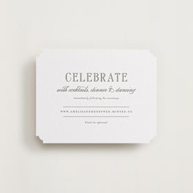 Letterpress Reception Cards