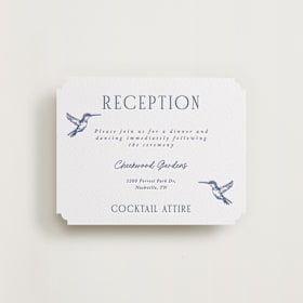 Letterpress Reception Cards