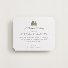 Letterpress Rehearsal Dinner Cards