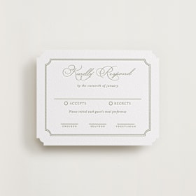 Letterpress RSVP Cards