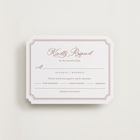 Letterpress RSVP Cards