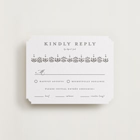 Letterpress RSVP Cards