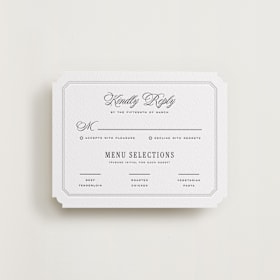 Letterpress RSVP Cards