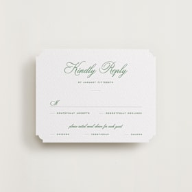 Letterpress RSVP Cards