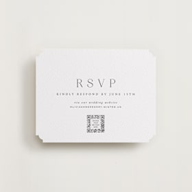 Letterpress RSVP Online Enclosure Cards
