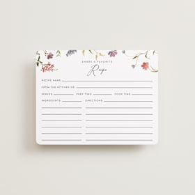 Bridal Shower Insert Cards