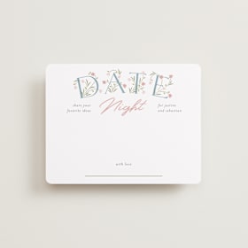 Bridal Shower Insert Cards