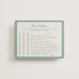 Bridal Shower Insert Cards