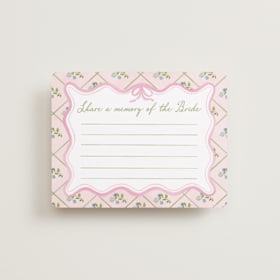 Bridal Shower Insert Cards